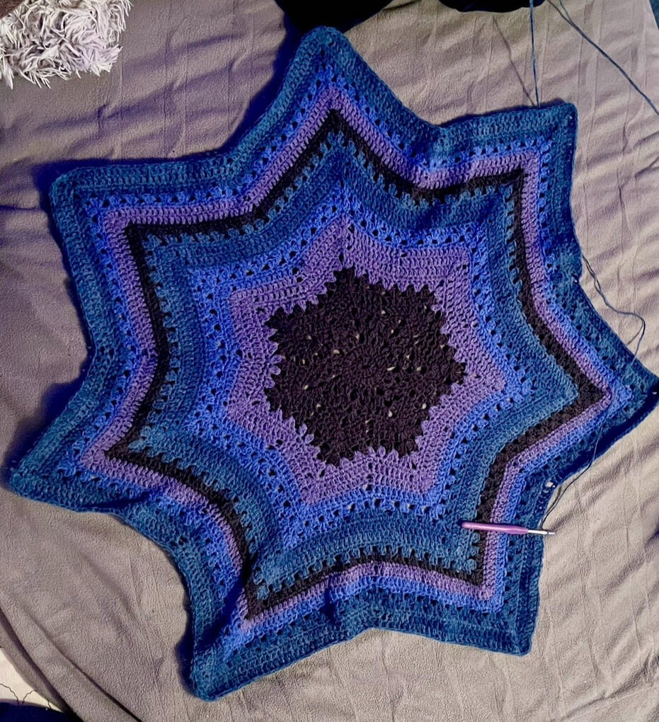 6 Day Star Blanket (Pattern by Betty McKnit)