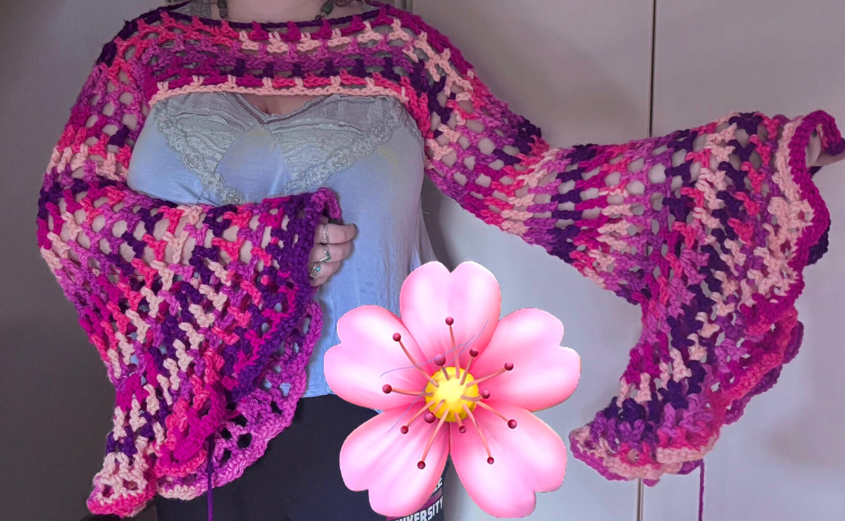 Crocheted Bolero Bell Sleeves :3